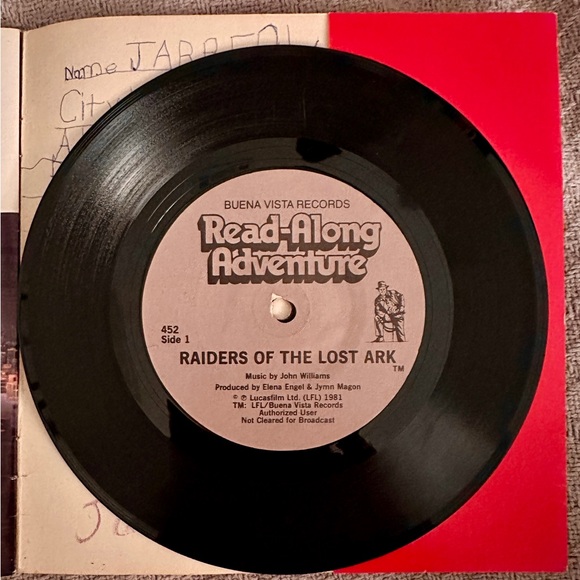 Raiders of the Lost Ark Read-Along with Record - Picture 3 of 5